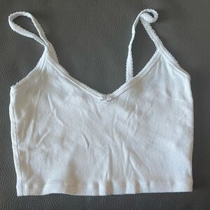 Sundays Best Pointelle Cropped Tank